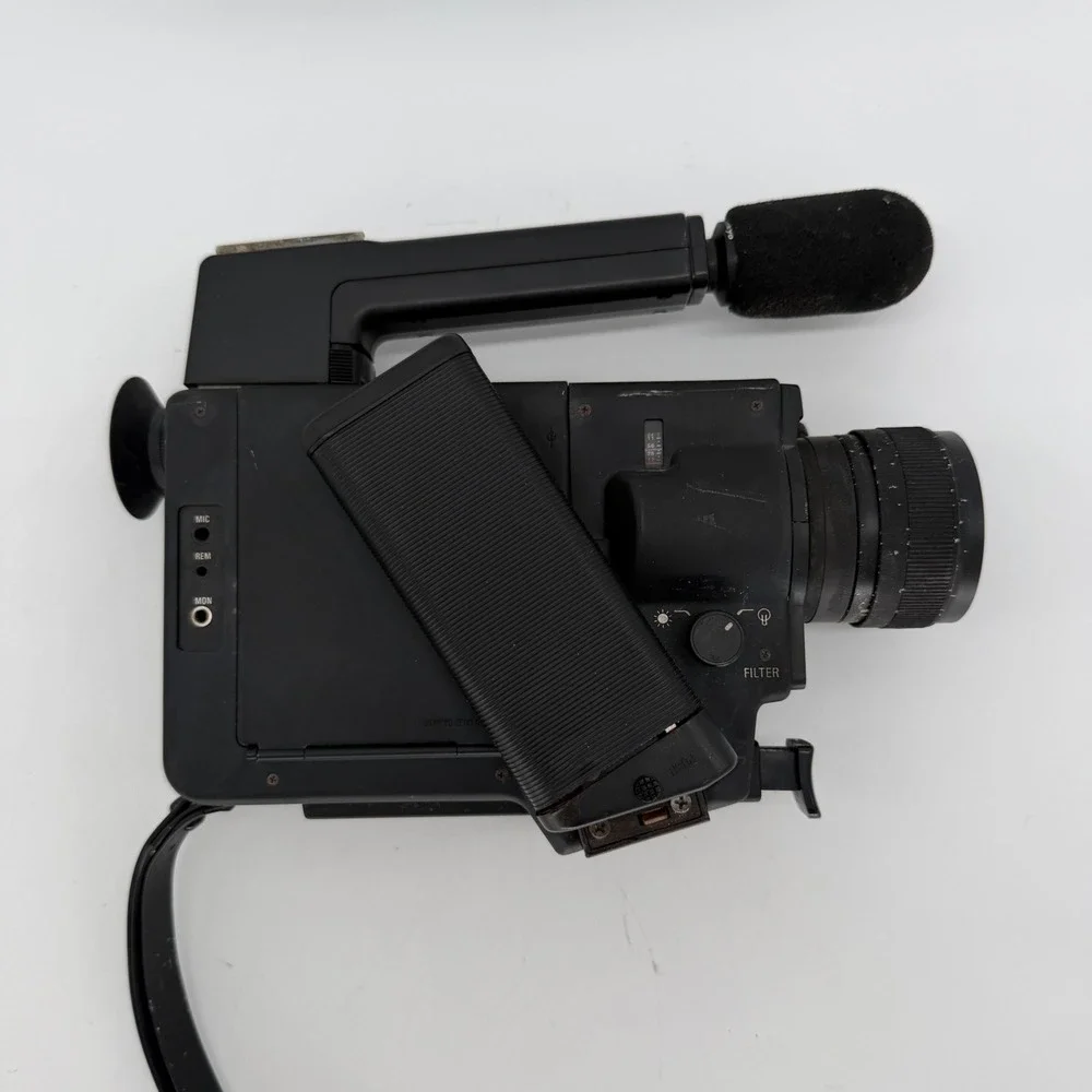 Sankyo Sound XL-320 Supertronic Super 8 Movie Camera SMU-233 Microphone Untested